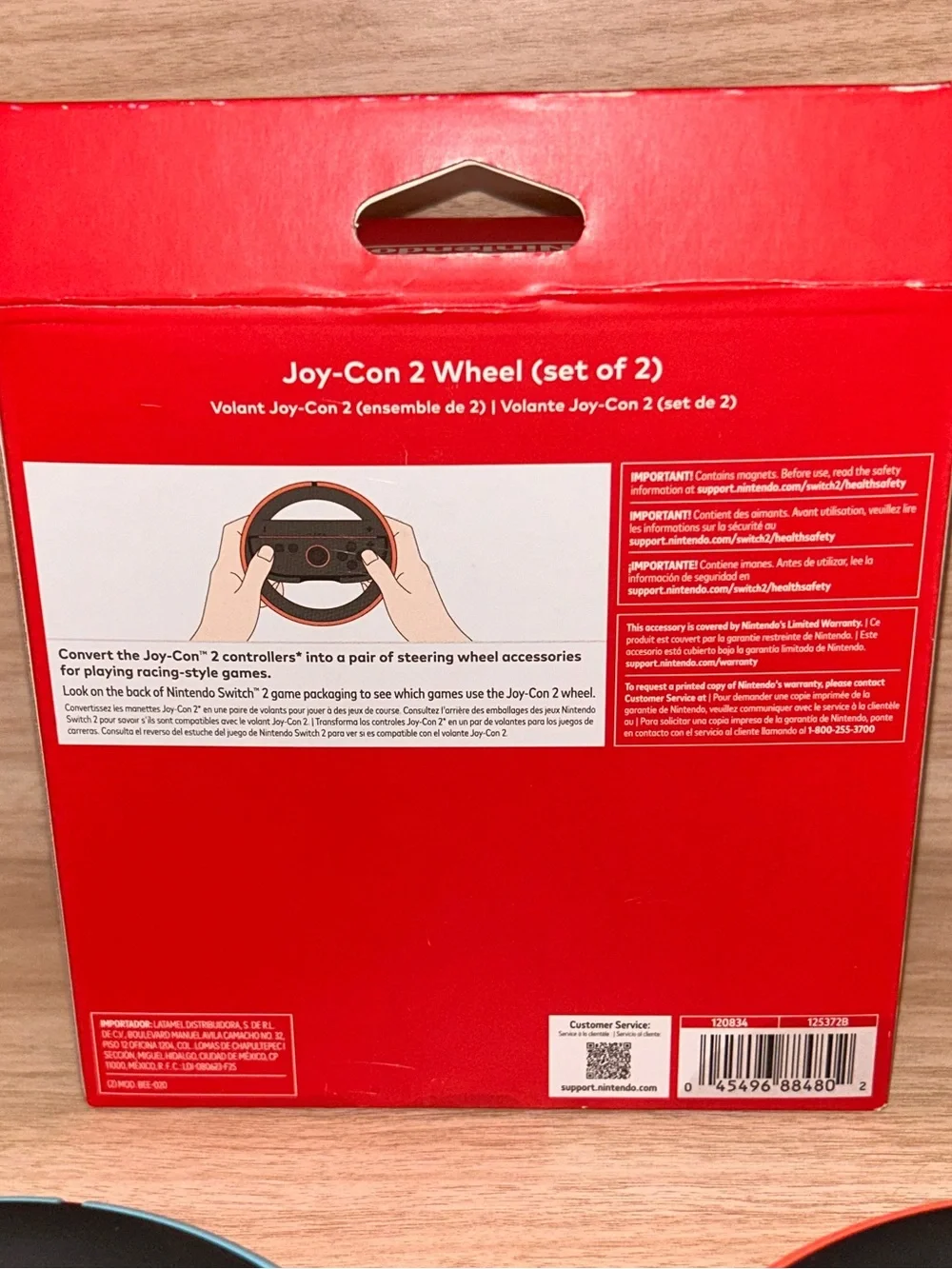 Nintendo Switch 2 Joy-Con Wheels - Racing Wheels Accessory for Switch 2